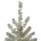 7ft. Pre-Lit Metallic Platinum Artificial Tinsel Christmas Tree, Clear Lights